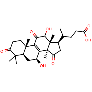 Chemical structure of Lucidenic acid B , CAS 95311-95-8, AChemBlock U106099
