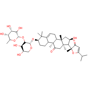 Chemical structure of Picfeltarraenin IA , CAS 97230-47-2, AChemBlock U106104