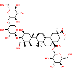 Chemical structure of Esculentoside H , CAS 66656-92-6, AChemBlock U106108