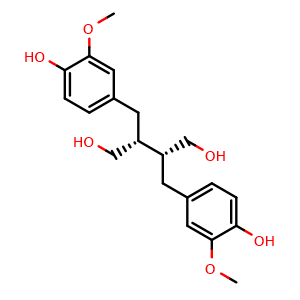 Chemical structure of Secoisolariciresinol , CAS 29388-59-8, AChemBlock U106120
