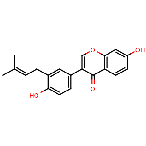 Chemical structure of Neobavaisoflavone , CAS 41060-15-5, AChemBlock U106122