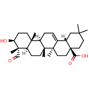 Chemical structure of Albsapogenin , CAS 639-14-5, AChemBlock U106139
