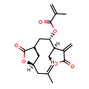 Chemical structure of Deoxyelephantopin , CAS 29307-03-7, AChemBlock U106151