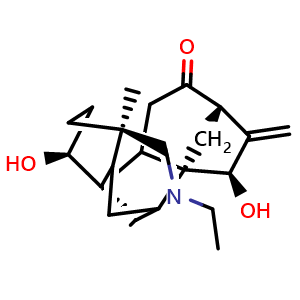 Chemical structure of Songorine , CAS 509-24-0, AChemBlock U106163