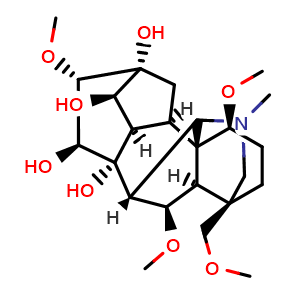Chemical structure of Hypaconine , CAS 63238-68-6, AChemBlock U106164