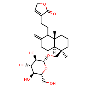 Chemical structure of Neoandrographolide , CAS 27215-14-1, AChemBlock U106172