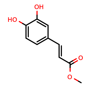 Chemical structure of Methyl caffeoate , CAS 3843-74-1, AChemBlock U106220
