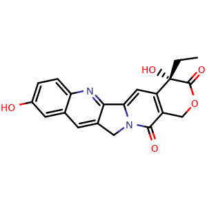 Chemical structure of 10-HYDROXYCAMPTOTHECIN , CAS 19685-09-7, AChemBlock U106224