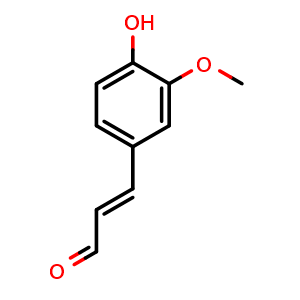 Chemical structure of Coniferylaldehydel , CAS 458-36-6, AChemBlock U106226