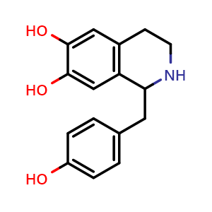 Chemical structure of Demethyl-Coclaurine , CAS 5843-65-2, AChemBlock U106231