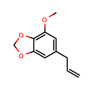 Chemical structure of Myristicin , CAS 607-91-0, AChemBlock U106234