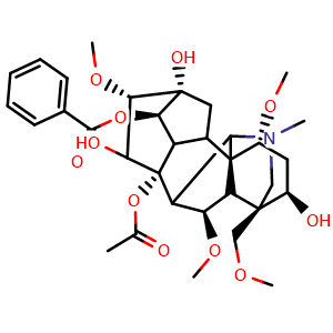 Chemical structure of Mesaconitine , CAS 2752-64-9, AChemBlock U106255