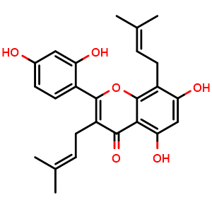 Chemical structure of Mulberrin , CAS 62949-79-5, AChemBlock U106260