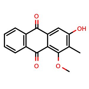 Chemical structure of Rubiadin-1-methyl ether , CAS 7460-43-7, AChemBlock U106261