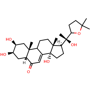 Chemical structure of Shidasterone , CAS 26361-67-1, AChemBlock U106282