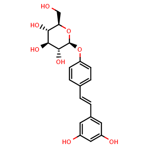 Chemical structure of Resveratroloside , CAS 38963-95-0, AChemBlock U106295