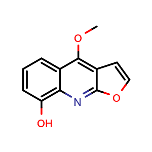 Chemical structure of 8-Hydroxy dictanmnine , CAS 2255-50-7, AChemBlock U106299