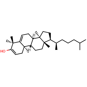 Chemical structure of Euphadienol , CAS 514-47-6, AChemBlock U106321