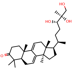 Chemical structure of Ganodermanontriol , CAS 106518-63-2, AChemBlock U106323