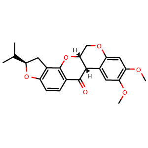 Chemical structure of dihydrorotenone , CAS 6659-45-6, AChemBlock U106343