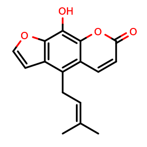 Chemical structure of Alloimperatorin , CAS 642-05-7, AChemBlock U106350