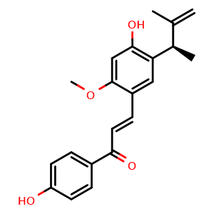 Chemical structure of Licochalcone E , CAS 864232-34-8, AChemBlock U106376