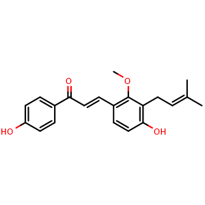 Chemical structure of Licochalcone C , CAS 144506-14-9, AChemBlock U106383