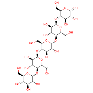 Chemical structure of Maltopentaose , CAS 34620-76-3, AChemBlock U106386