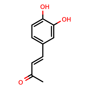 Chemical structure of (E)-3,4-Dihydroxybenzylideneacetone , CAS 123694-03-1, AChemBlock U106401