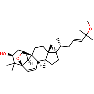 Chemical structure of Momordicoside I aglycone , CAS 81910-41-0, AChemBlock U106417