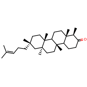 Chemical structure of Shionone , CAS 10376-48-4, AChemBlock U106429