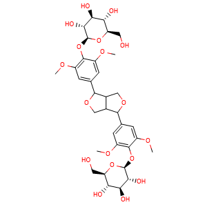 Chemical structure of Liriodendrin , CAS 573-44-4, AChemBlock U106439