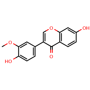 Chemical structure of 3'-Methoxydaidzein , CAS 21913-98-4, AChemBlock U106442