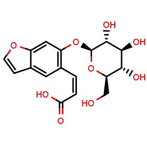 Chemical structure of Psoralenoside , CAS 905954-17-8, AChemBlock U106456