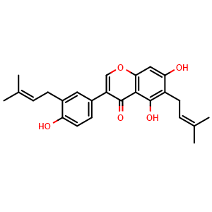 Chemical structure of Lupalbigenin , CAS 76754-24-0, AChemBlock U106460