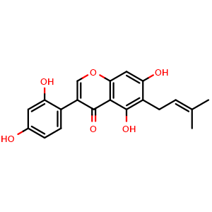 Chemical structure of Luteone , CAS 41743-56-0, AChemBlock U106465