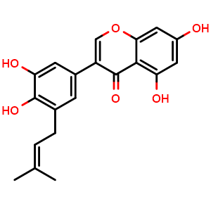 Chemical structure of Glycyrrhisoflavone , CAS 116709-70-7, AChemBlock U106472