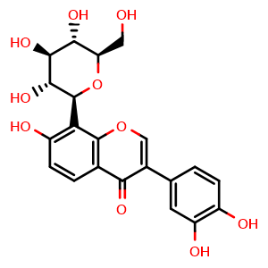 Chemical structure of 3'-Hydroxypuerarin , CAS 117060-54-5, AChemBlock U106474