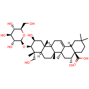 Chemical structure of Bernardioside A , CAS 121368-52-3, AChemBlock U106485