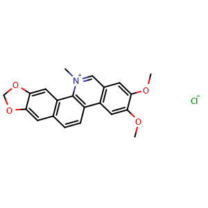 Chemical structure of Nitidine chloride , CAS 13063-04-2, AChemBlock U106497