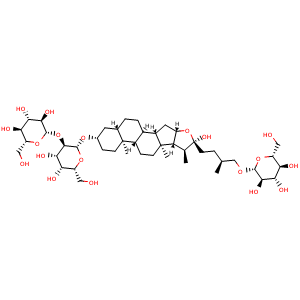 Chemical structure of Timosaponin B2 , CAS 136656-07-0, AChemBlock U106509