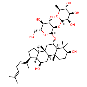 Chemical structure of Ginsenoside Rg6 , CAS 147419-93-0, AChemBlock U106521