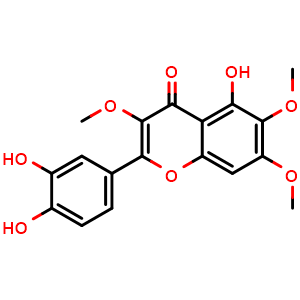 Chemical structure of 3,6,7-Trimethylquercetagetin , CAS 14965-20-9, AChemBlock U106523