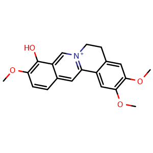 Chemical structure of Palmatrubine , CAS 16176-68-4, AChemBlock U106532
