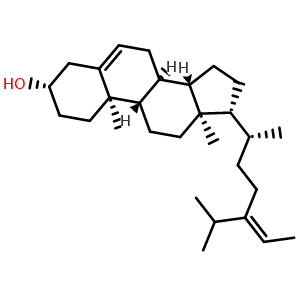 Chemical structure of Fucosterol , CAS 17605-67-3, AChemBlock U106550