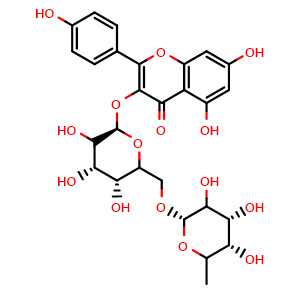 Chemical structure of Nicotiflorin , CAS 17650-84-9, AChemBlock U106551