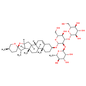 Chemical structure of Gracillin , CAS 19083-00-2, AChemBlock U106562