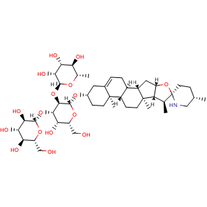 Chemical structure of Solasonine , CAS 19121-58-5, AChemBlock U106564