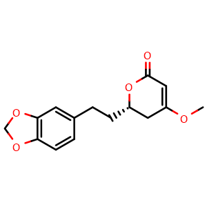 Chemical structure of Dihydromethysticin , CAS 19902-91-1, AChemBlock U106572