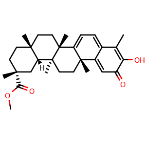 Chemical structure of Pristimerin , CAS 1258-84-0, AChemBlock U106589